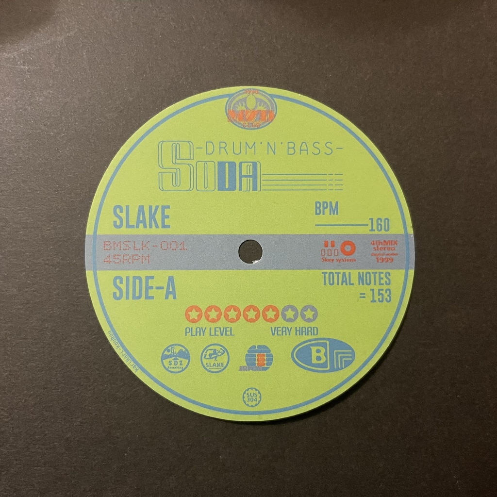 レコードレーベルステッカー