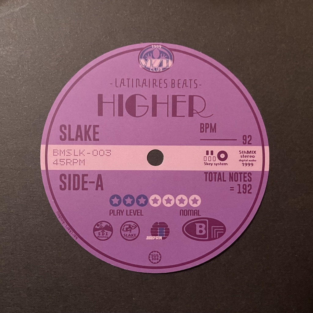 レコードレーベルステッカー