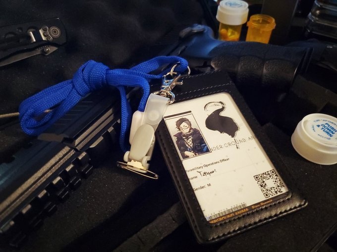 UNDERGROUND_ANIMA 社員証風ステッカー