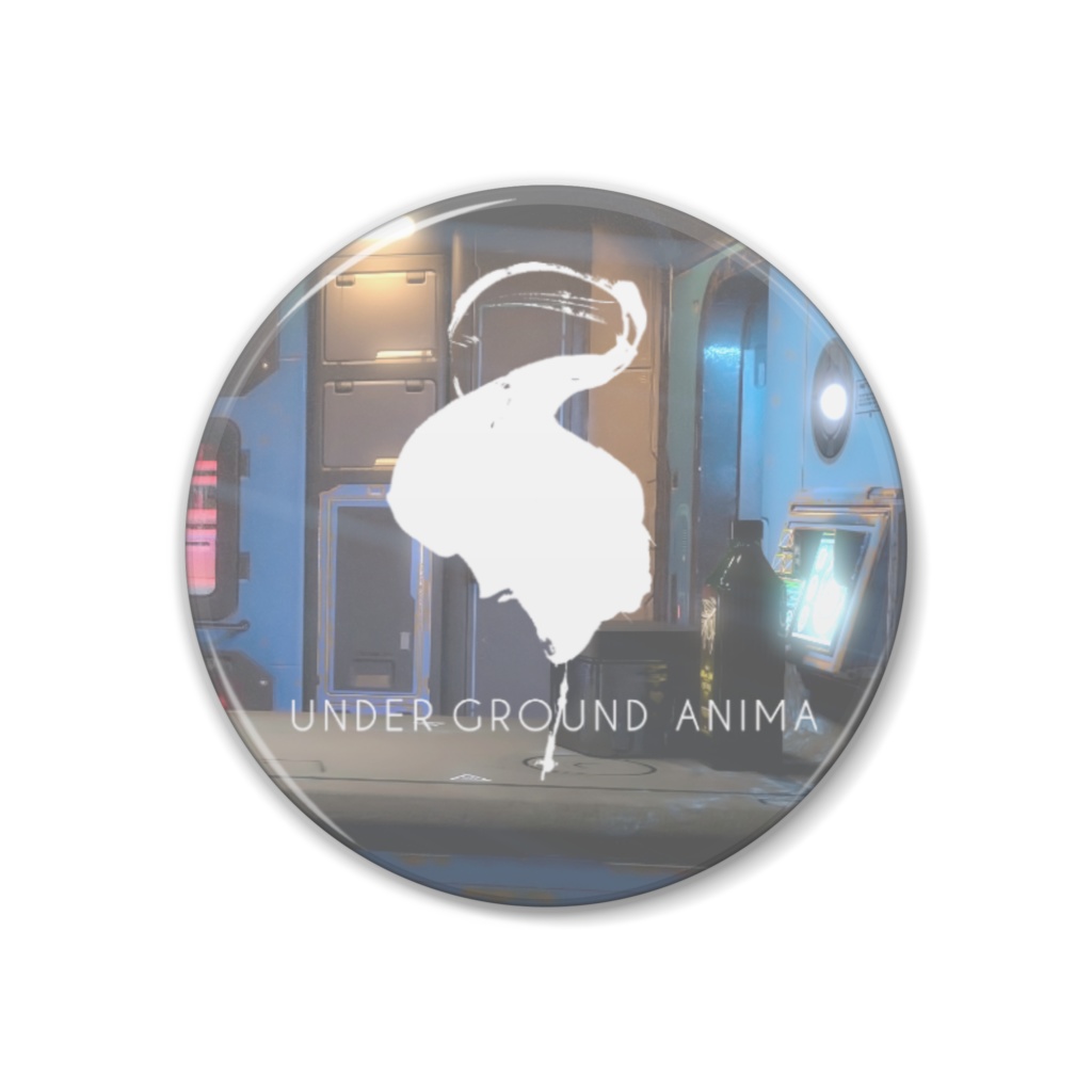 【ロゴ】UNDERGROUND ANIMA_ロゴ缶バッジ