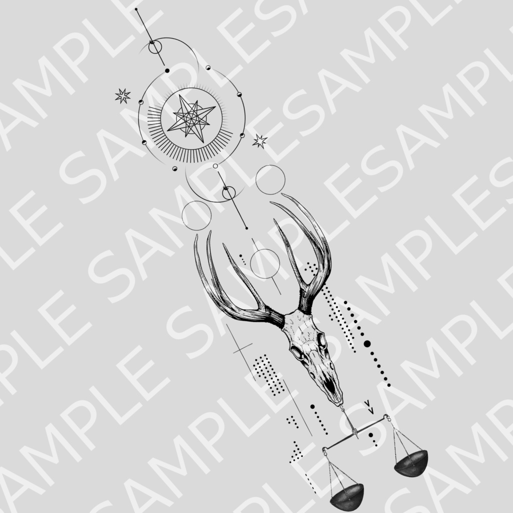 【VRC】ELAFI Geometric:Tattoo Texture