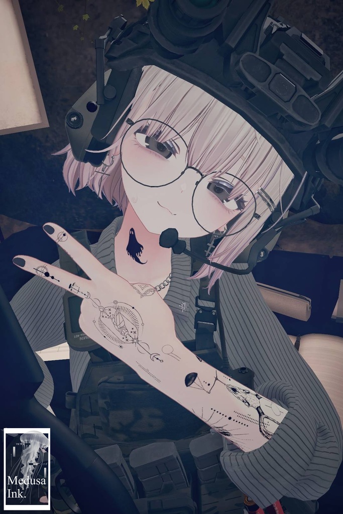 【VRC】ELAFI Geometric:Tattoo Texture