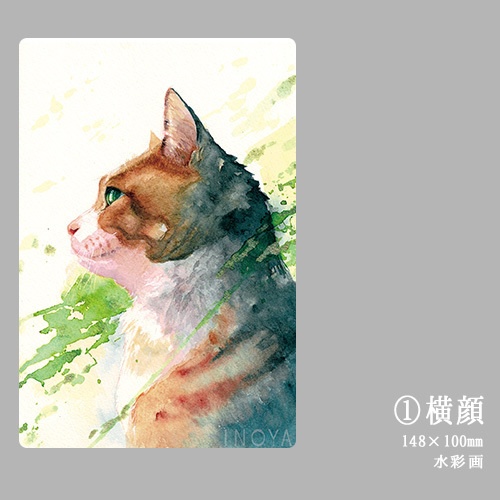 ポストカード 猫02 Inoya Booth