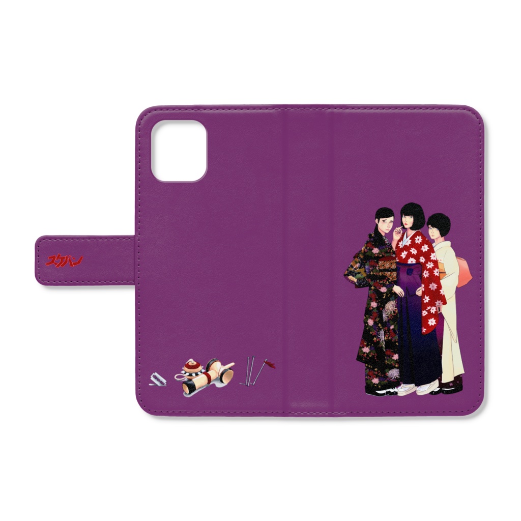 スケバン祭りの衣装 紫の