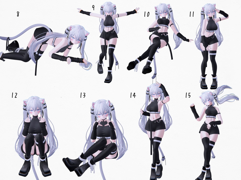 free有 20種類/pose set 1