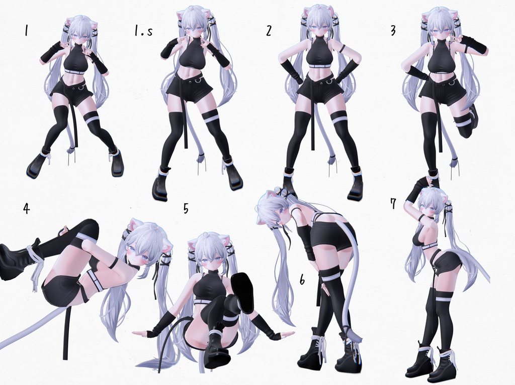 free有 20種類/pose set 1