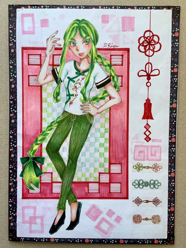 【オリジナルアナログイラスト】「チャイナ気分☆姉」