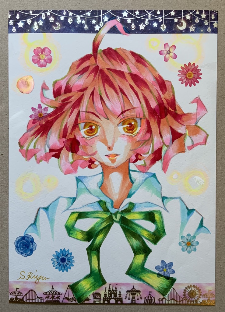 【オリジナルアナログイラスト】習作・赤