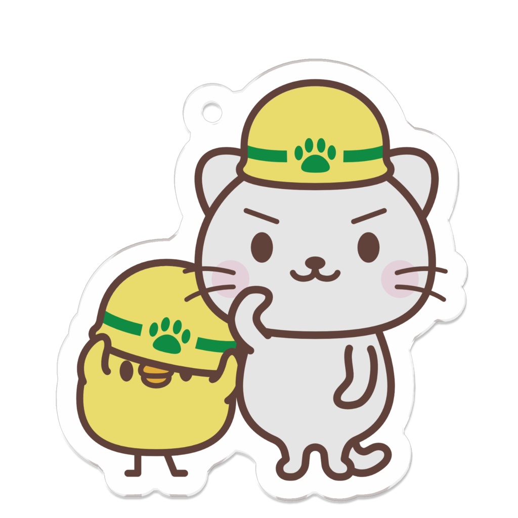 防災にゃんこ＆ひよこ