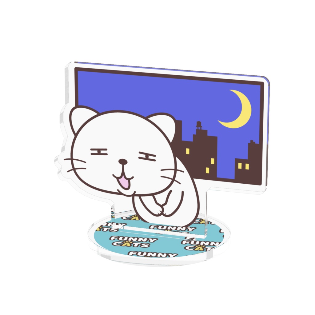 残業で家に帰れない猫