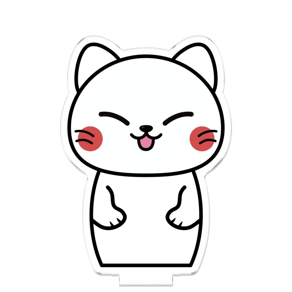 【愛猫県】にゃんこけし / 白猫【公式グッズ】