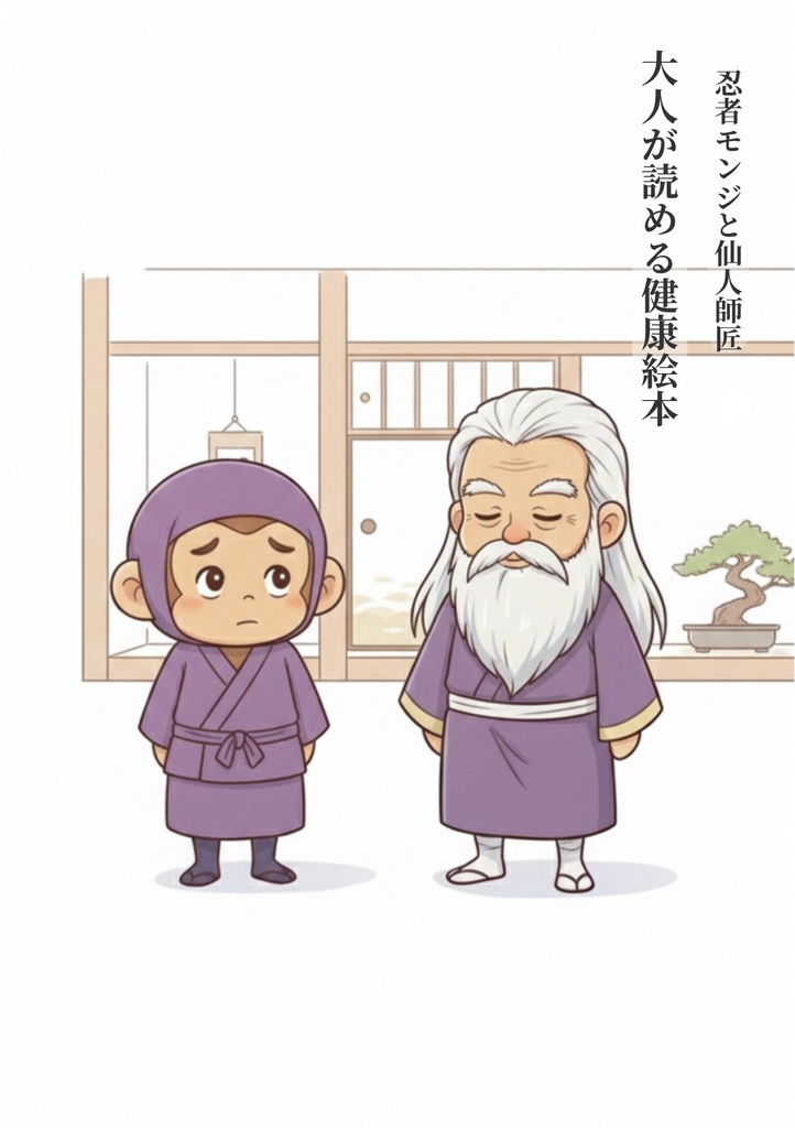 忍者モンジと仙人師匠 大人が読める健康絵本(PDF版)
