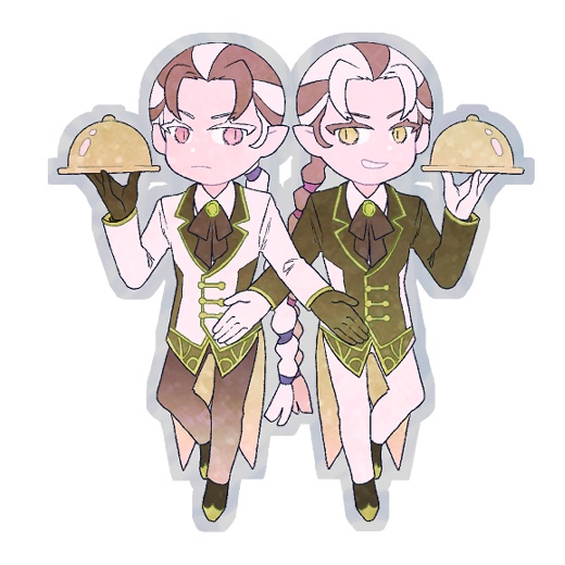 スチパンメイドアクキー【白黒無常】