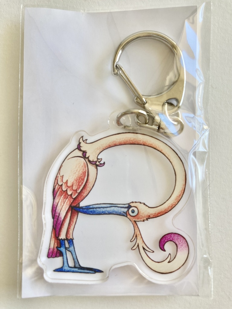 怪獣アルファベット アクリルキーホルダー