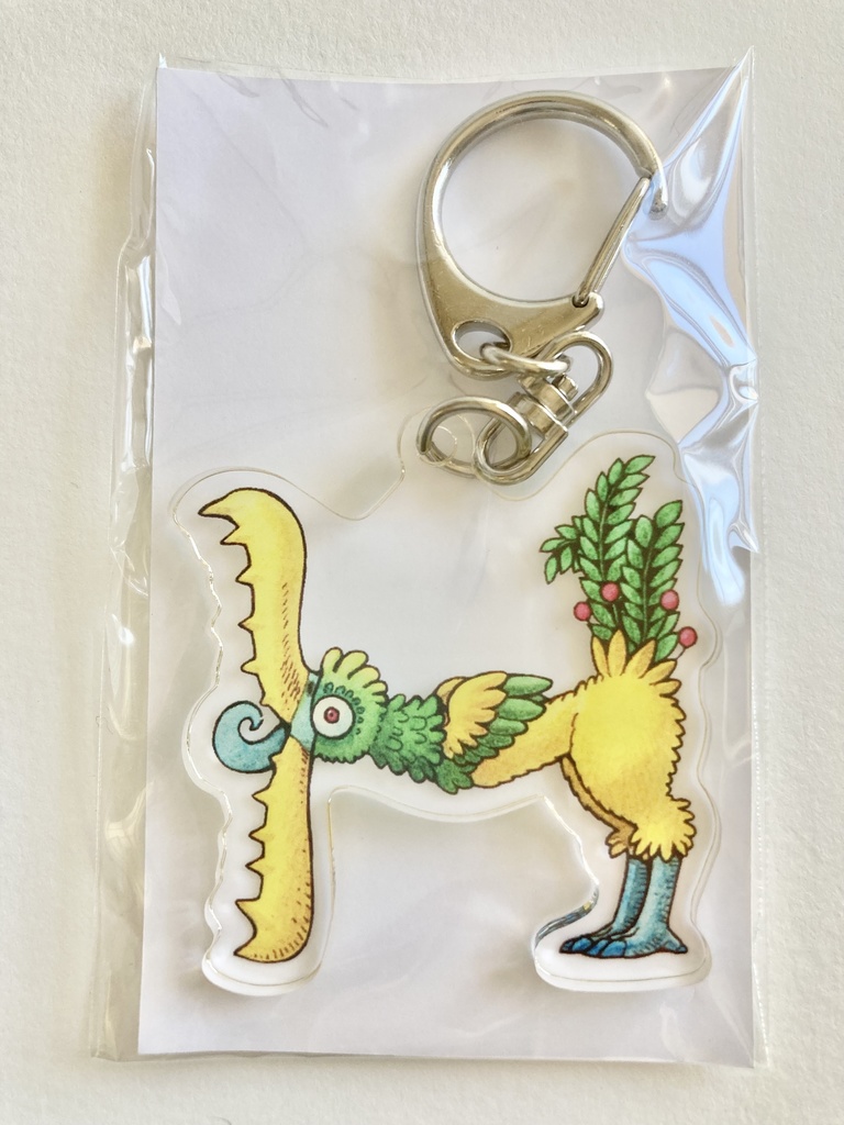 怪獣アルファベット アクリルキーホルダー