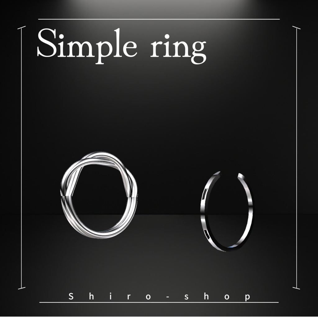 【シンプルリング Simple ring】 Shiro-shop