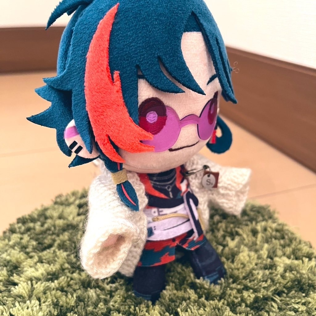 ドルマン カーディガン【ホワイト・チョコレート】16cm にじぬい用 ぬい服 サマーニット