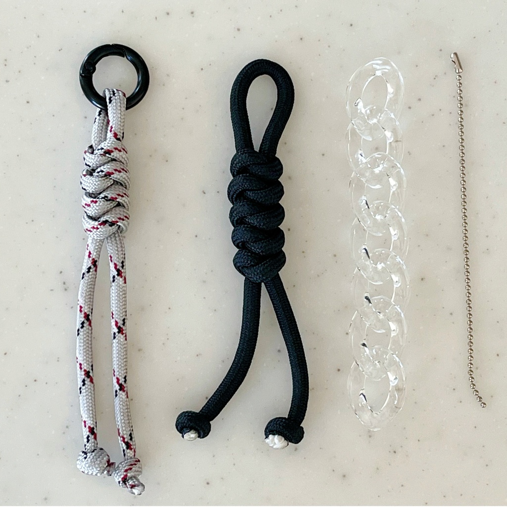 パーツを選べる【じゃらじゃらキーホルダー】 推しの名前オーダー刻印パーツ有