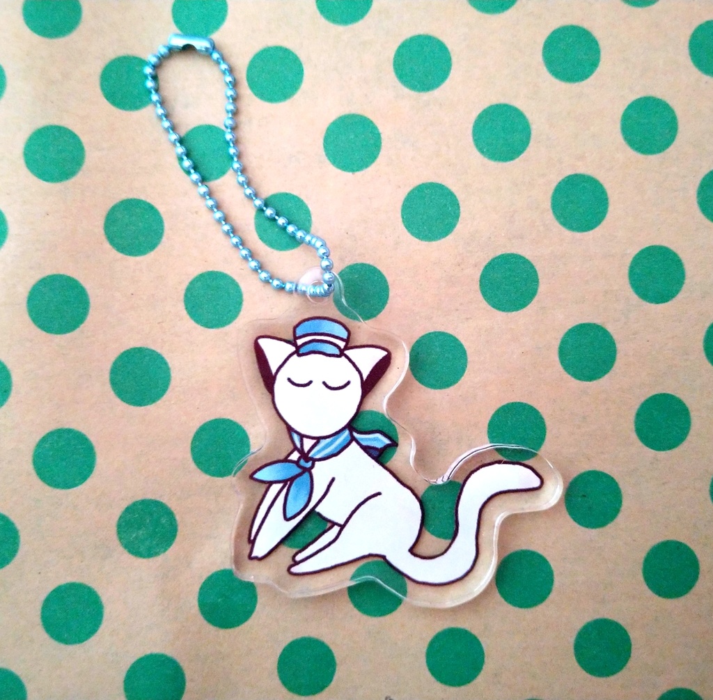 ねこりぱアクリルストラップ