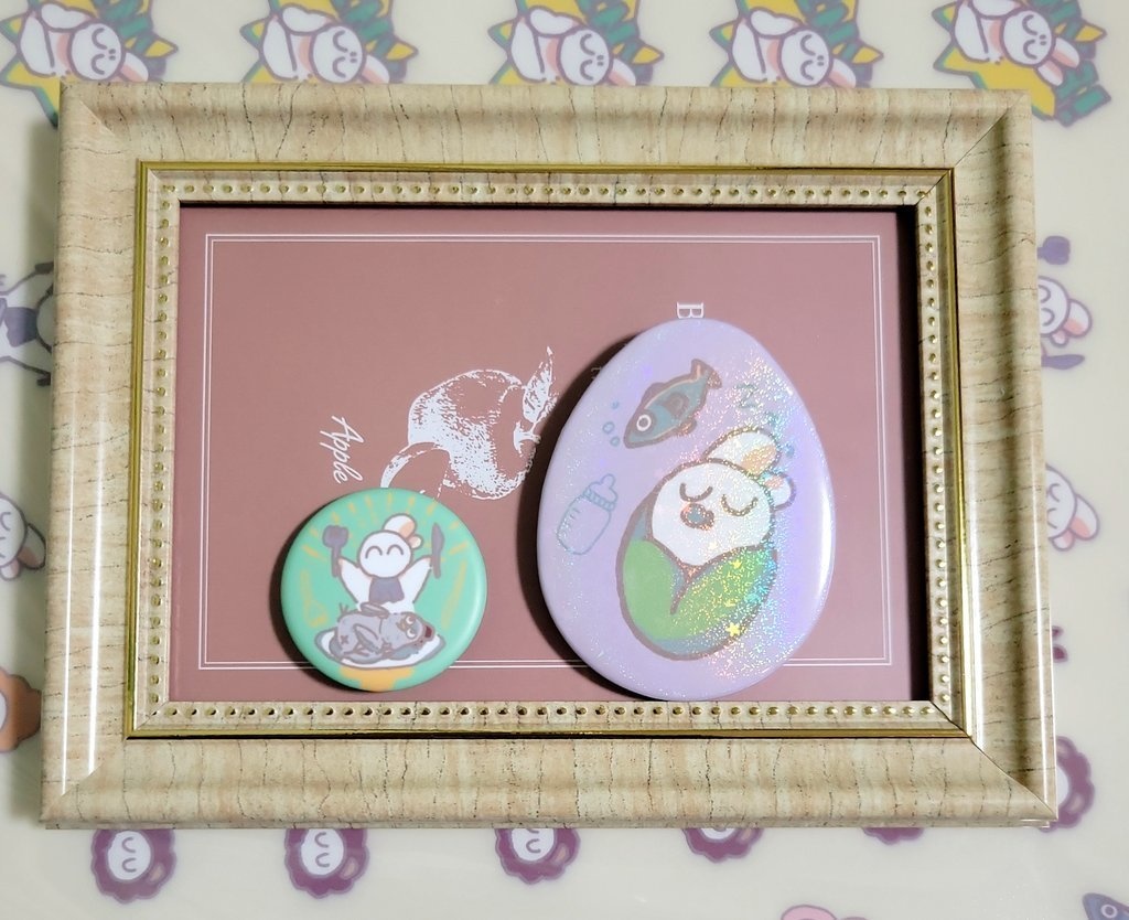 たまごとねこりぱ缶バッジ