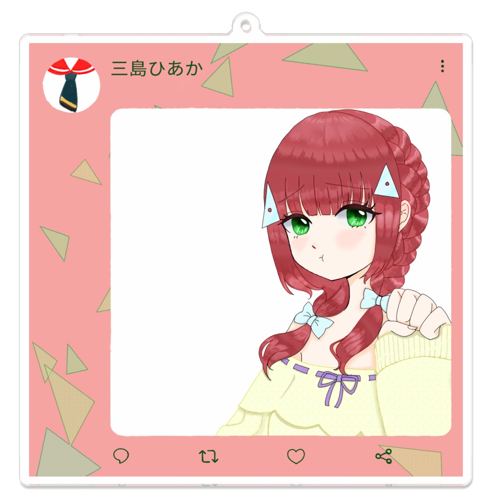 三島といっしょSNS風アクキーB