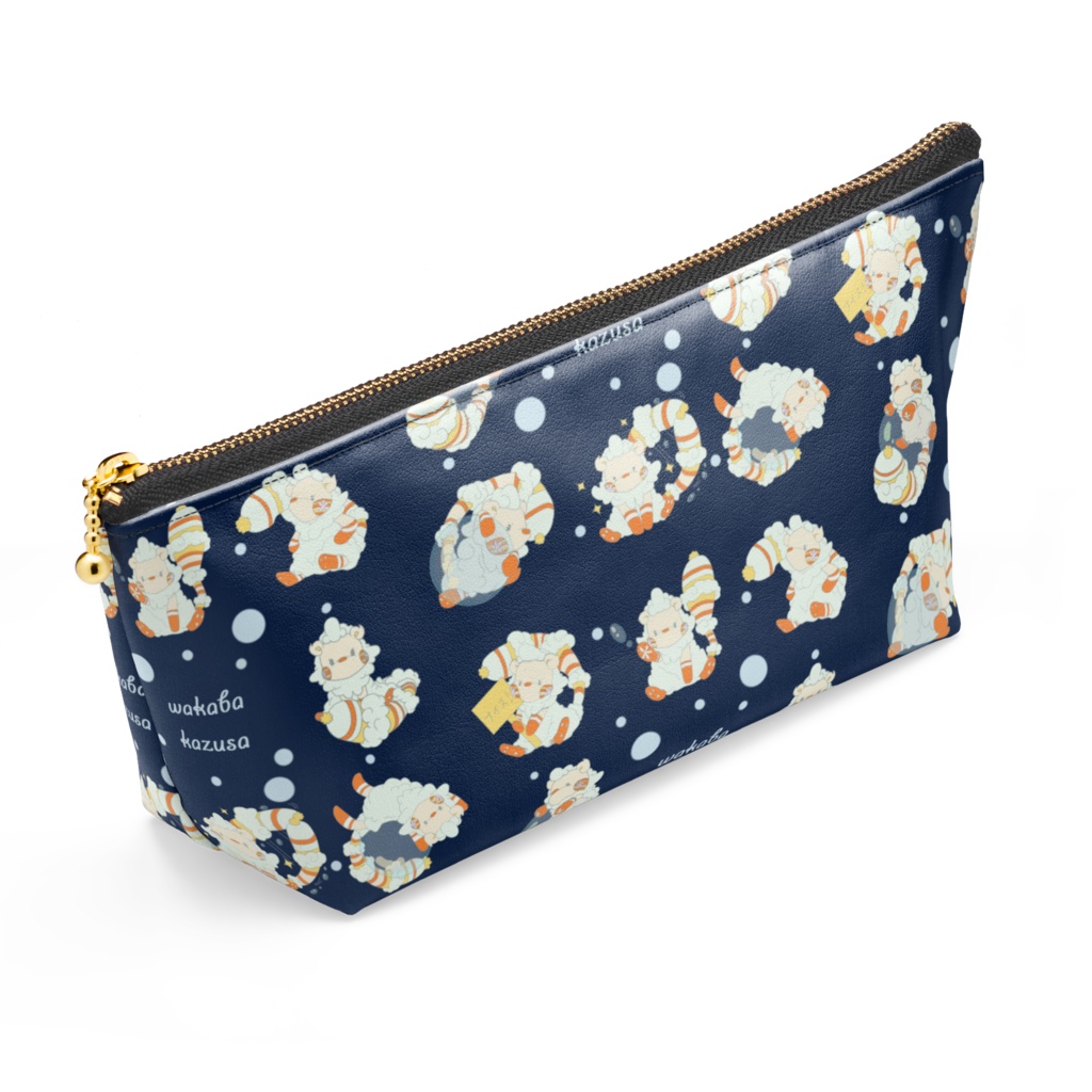 あわくまポーチ(紺)