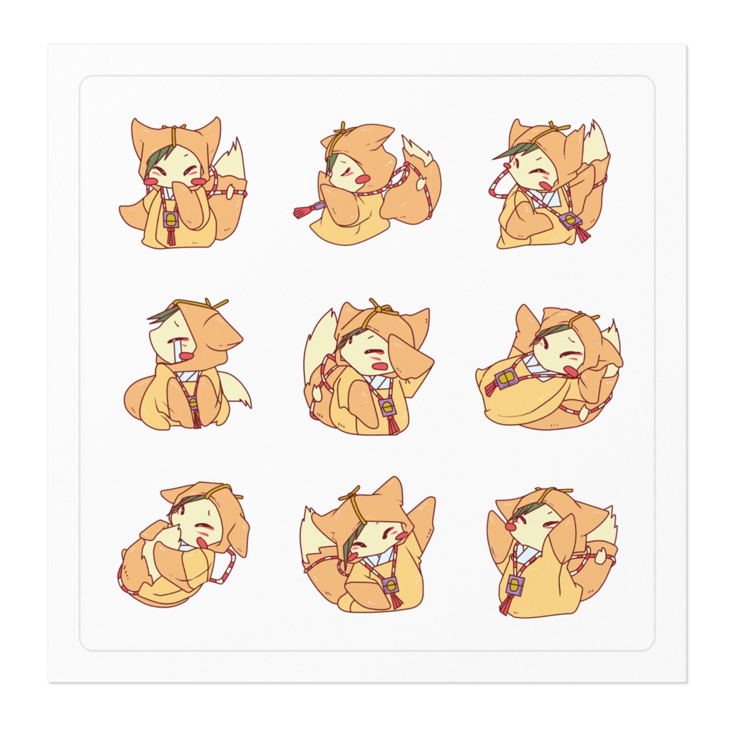 いなりシール(フリーカット)