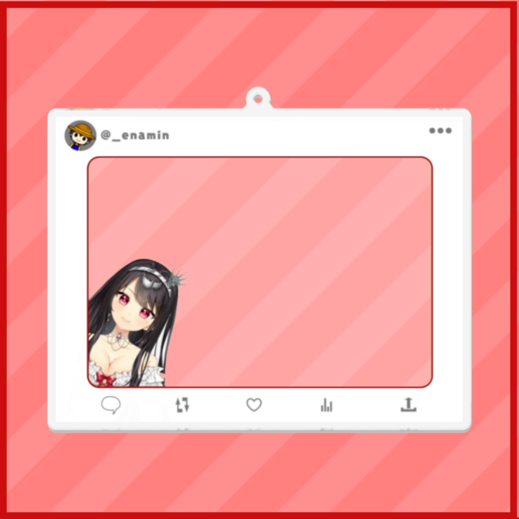 一緒に連れてって！SNS風おでかけアクキー