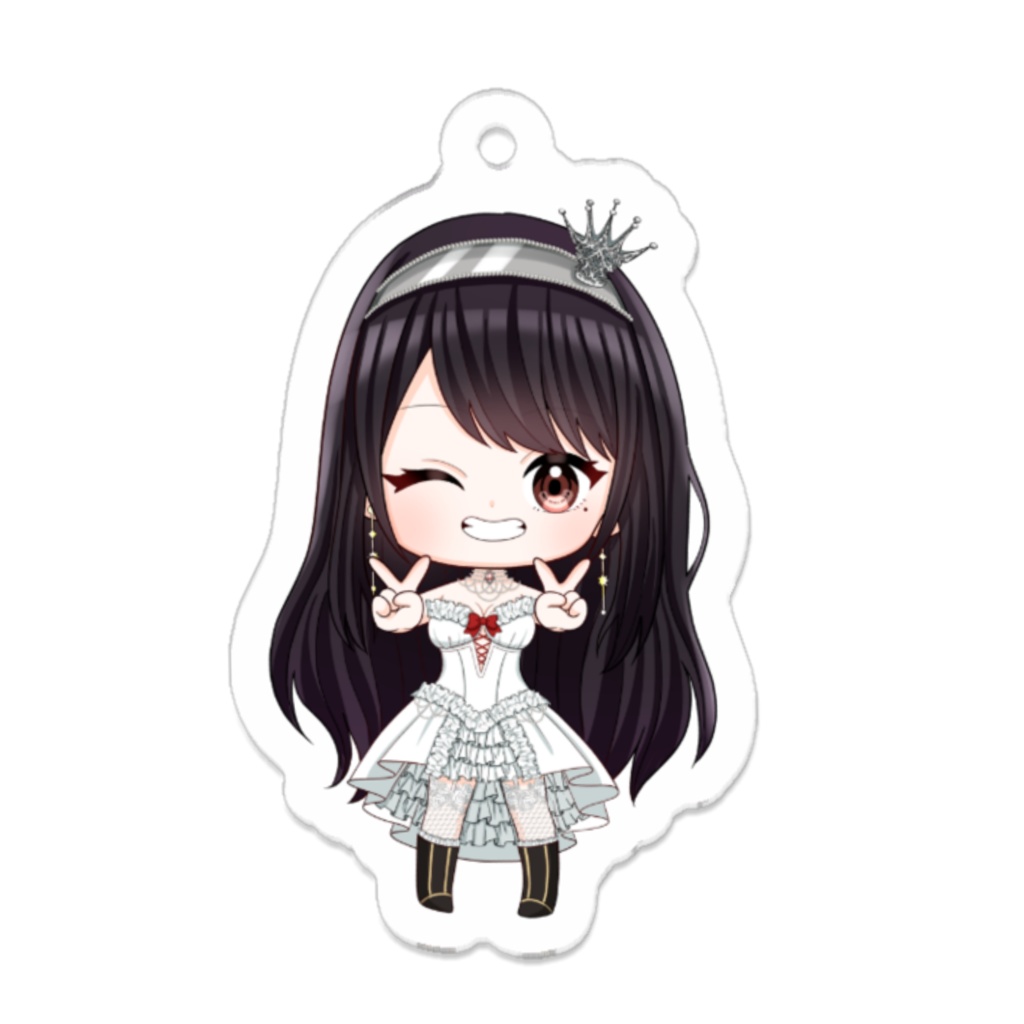 竜姫エナSD人間の姿ぶいぶいちゃん：アクリルキーホルダー