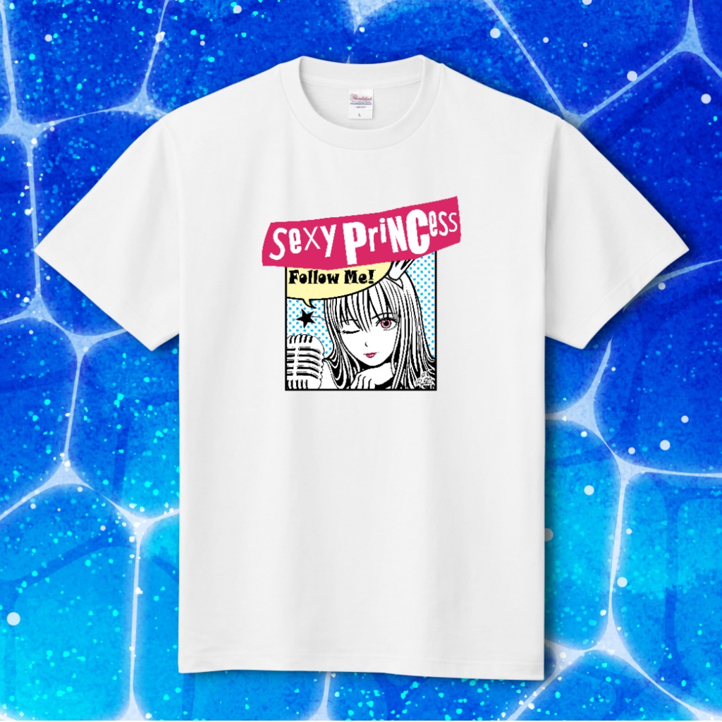 【8/10まで受注受付中】竜姫エナSexy PrinsessTシャツ(2色展開)