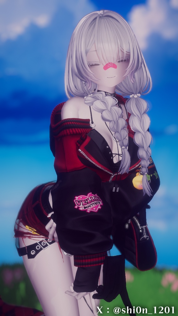 ✨️販売セール中!✨️【オリジナル3Dヘアモデル】みつあみローツイン(mituami_LowTwin)
