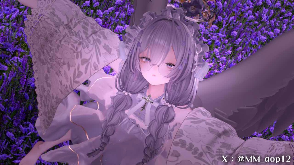 ✨️販売セール中!✨️【オリジナル3Dヘアモデル】みつあみローツイン(mituami_LowTwin)