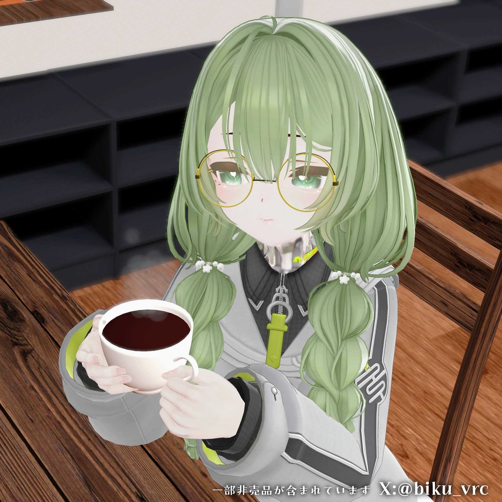 ✨️販売セール中!✨️【オリジナル3Dヘアモデル】みつあみローツイン(mituami_LowTwin)