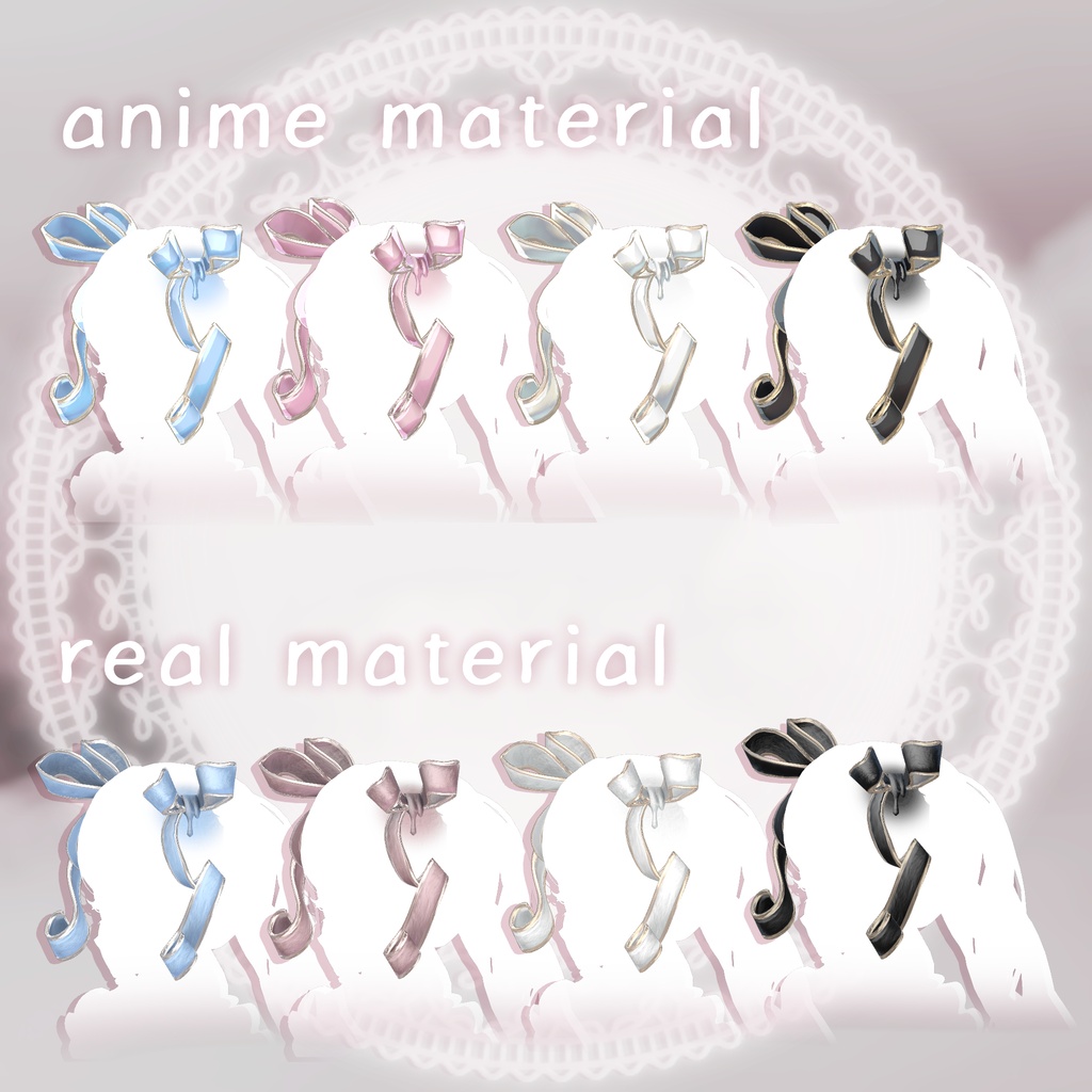 【Free・無料】1000follower.gift_陶器のリボン