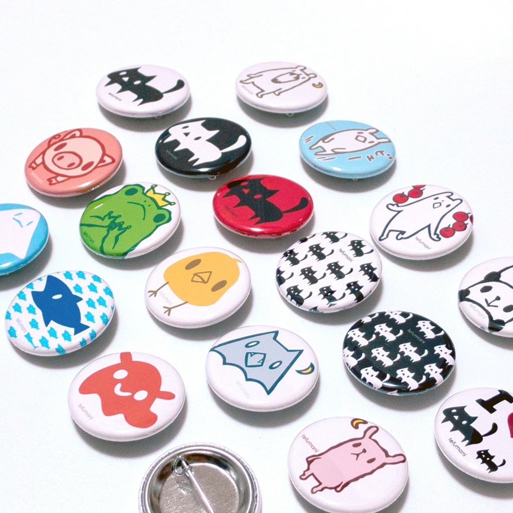 缶バッジ(あんしんBOOTHパック(匿名)で自宅から発送)