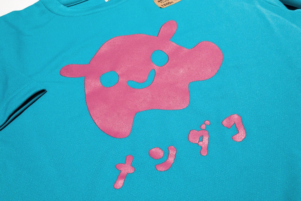 ★SALE★【Mサイズ】<速乾ドライ>メンダコTシャツ ミントブルー(あんしんBOOTHパック(匿名)で自宅から発送)