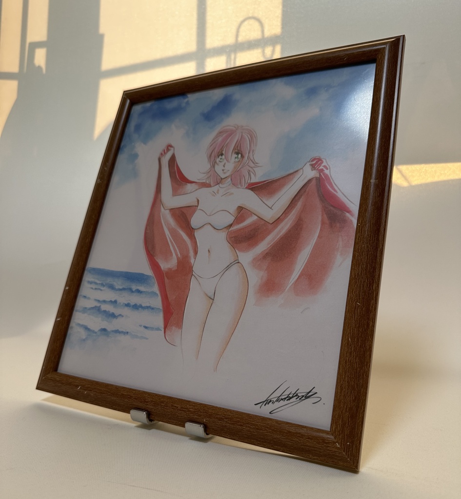 【原画】海と少女