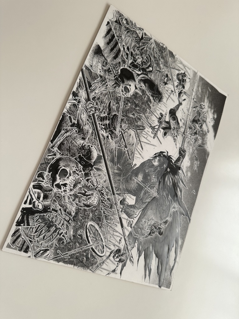 【飢えの王】第1話見開き表紙タイトル【原画】★【1点モノ】★【購入者特典アリ】