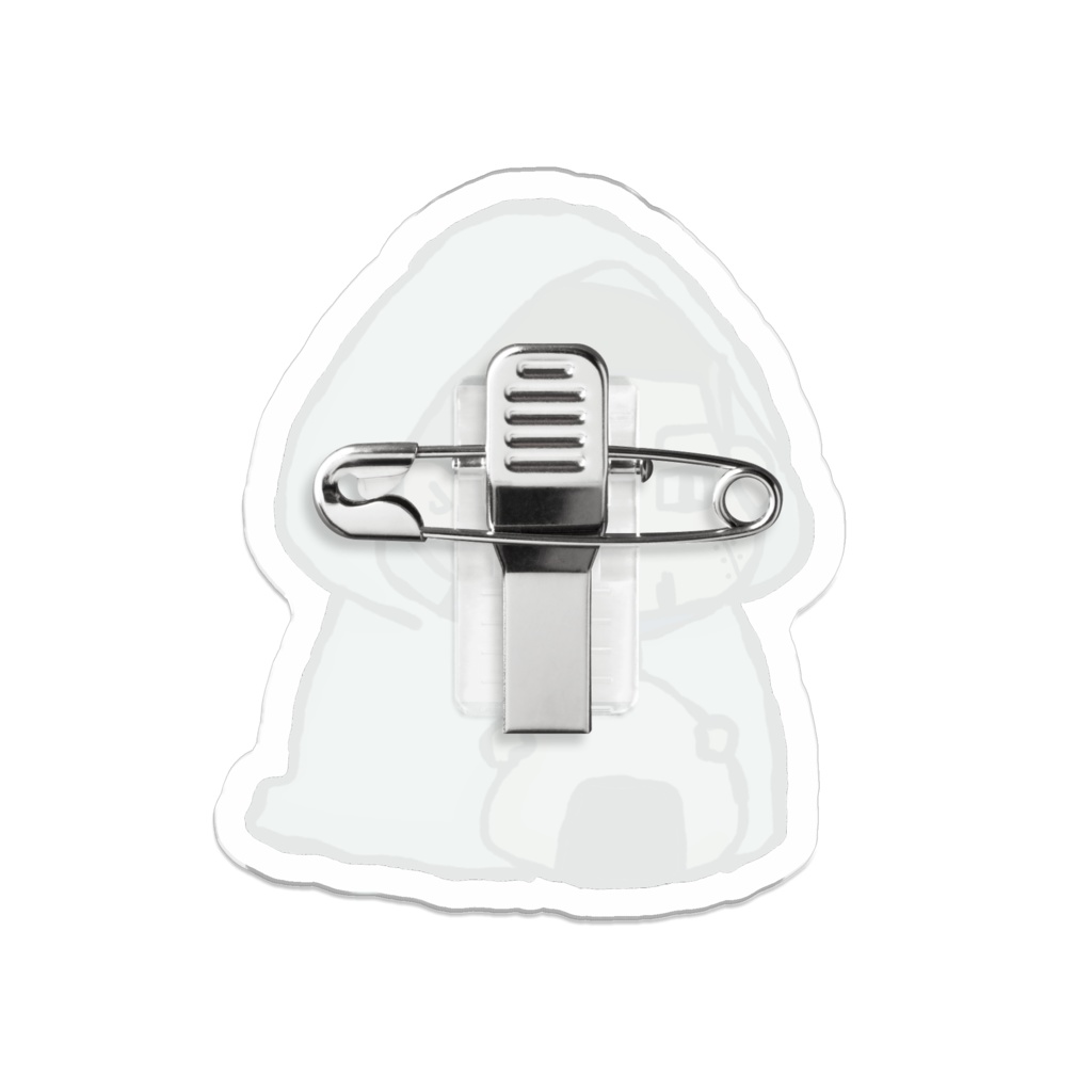 尾にぎり アクリルバッジ