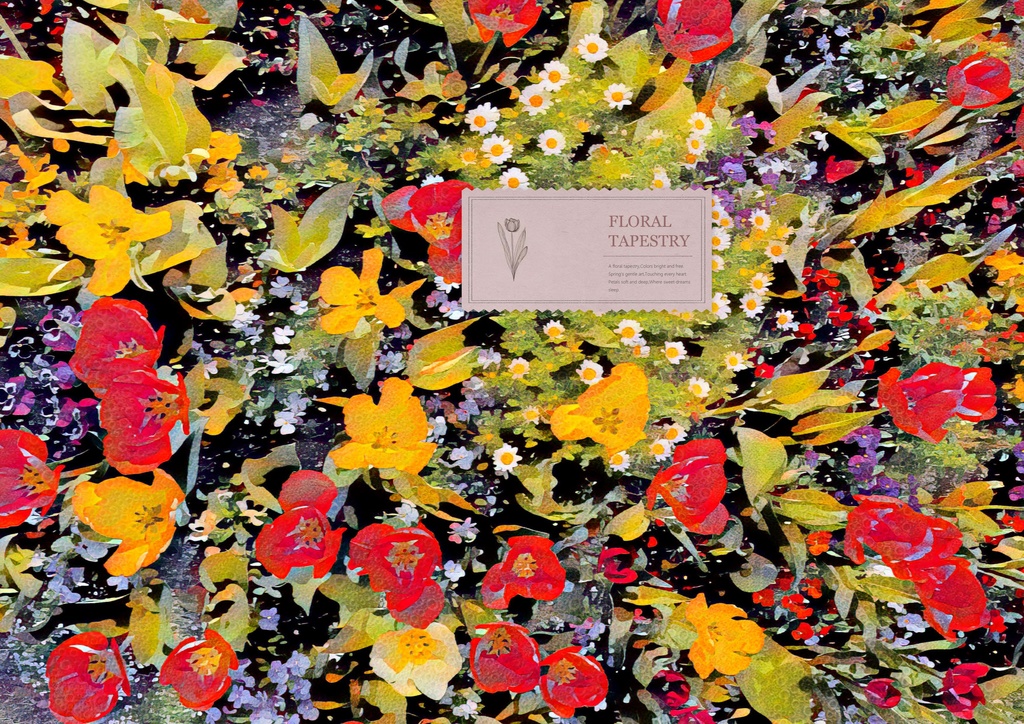 【商用利用OK】花柄デザイン ブックカバー No.222（高解像度300dpi）