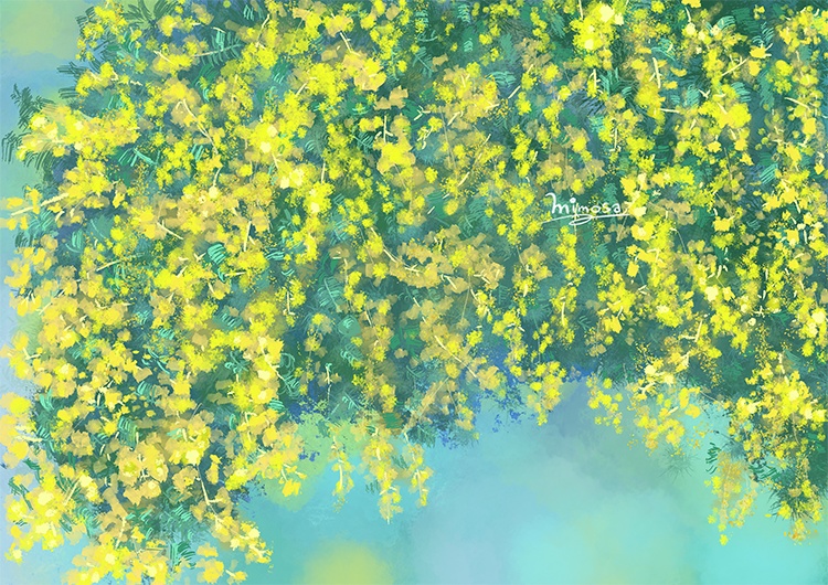 【商用利用OK】ミモザデザイン ブックカバー No.223（高解像度300dpi）