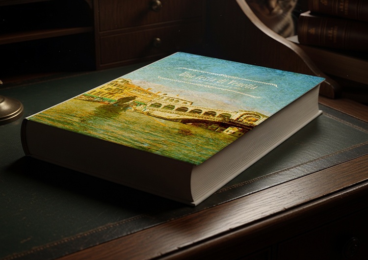 【商用利用OK】ヴェネチアデザイン ブックカバー No.120(高解像度300dpi)