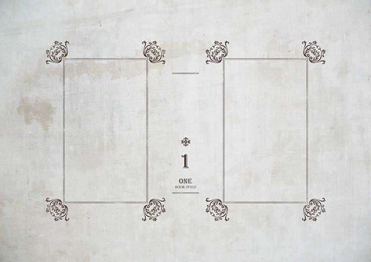 【商用利用OK】古洋書風デザイン ブックカバー No.178(高解像度300dpi)