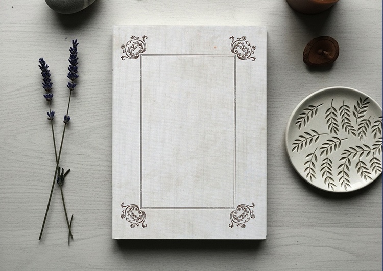 【商用利用OK】古洋書風デザイン ブックカバー No.178（高解像度300dpi）