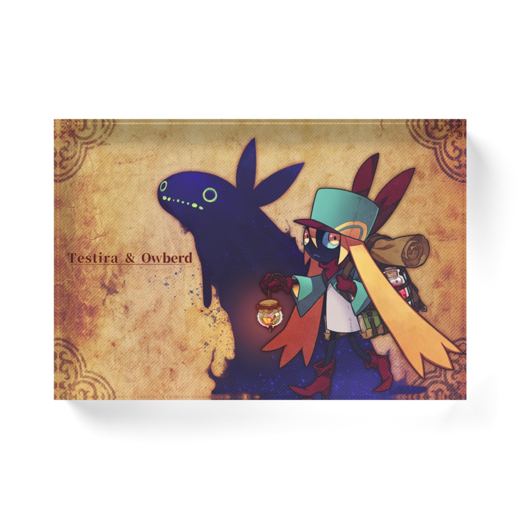 旅する影のテスティラ&オーバード アクリルブロック