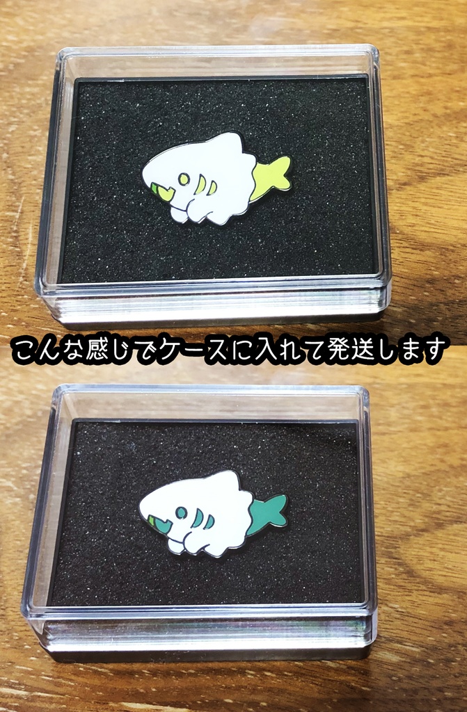 NEW!【AWH】さめおばけ ピンバッジ 全4色