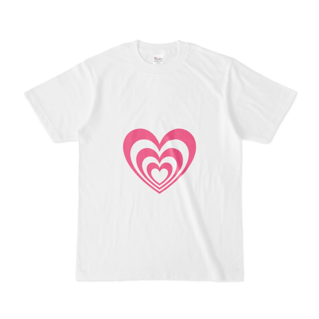 ハートのTシャツ（ピンク）