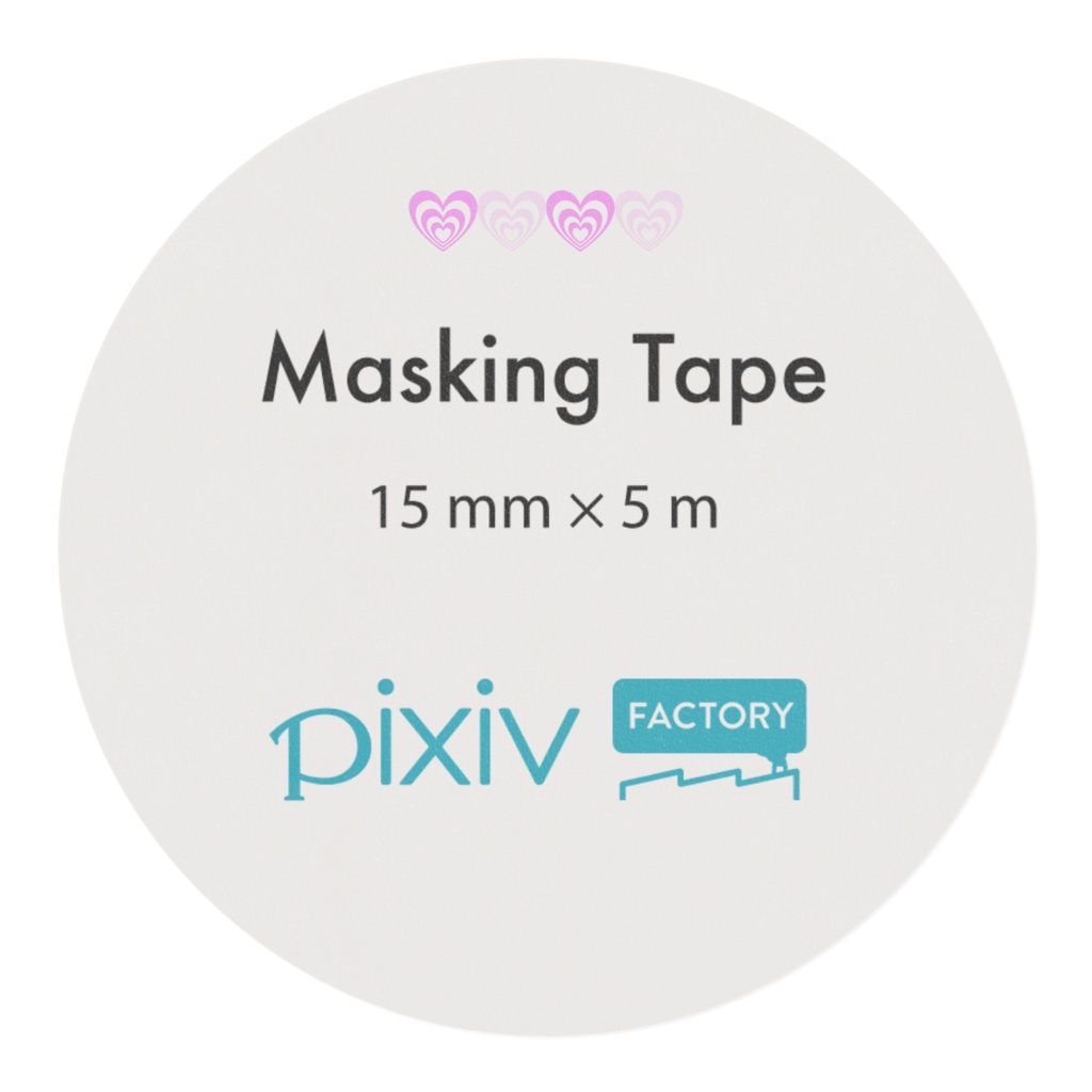 マスキングテープ-ピンクハート