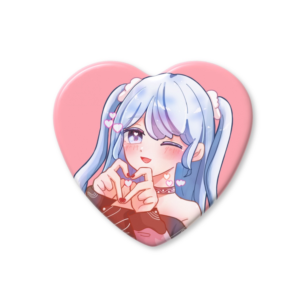 なな汰のハート型♡缶バッチ