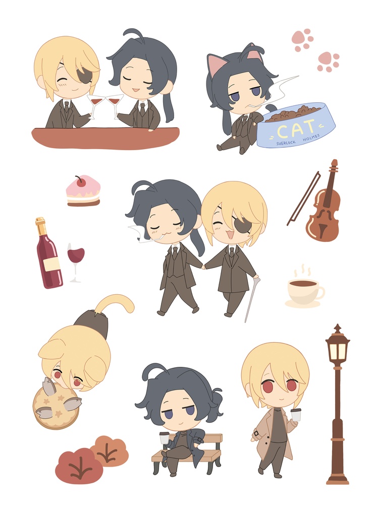 【非公式】A6透明ステッカー